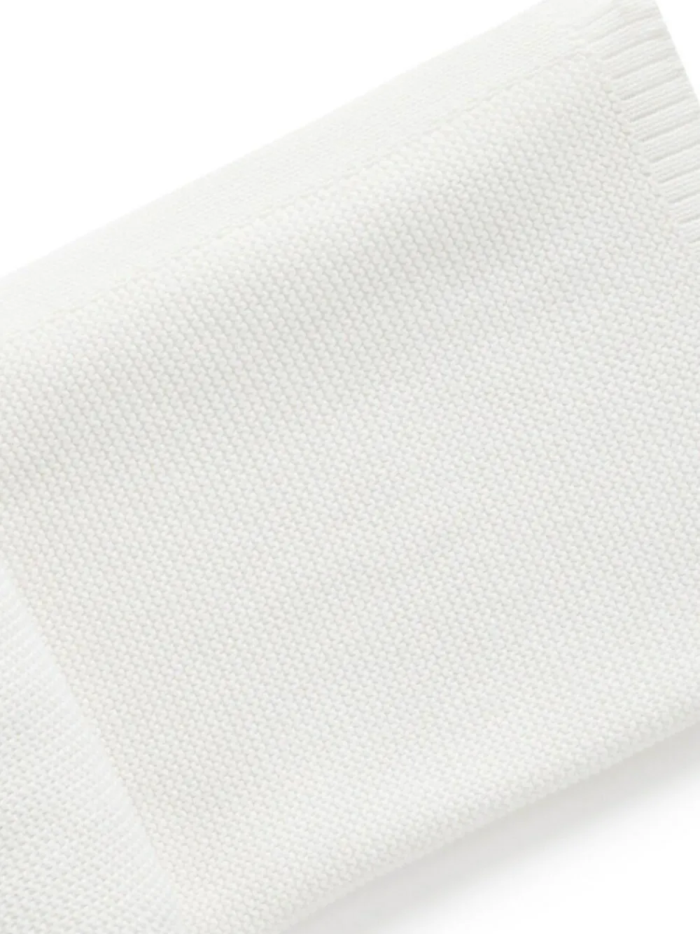 Discount Purebaby Textured Knit 100% Cotton Blanket White