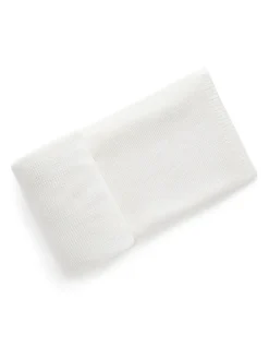 Discount Purebaby Textured Knit 100% Cotton Blanket White