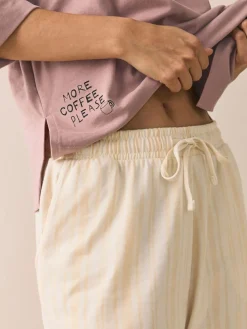 Next Purple Breakfast Short Sleeve Pyjamas^Women Pyjamas|All Night & Lounge