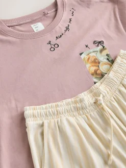 Next Purple Breakfast Short Sleeve Pyjamas^Women Pyjamas|All Night & Lounge