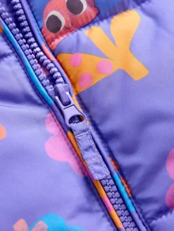 Outlet Next Shower Resistant Faux Fur Trim Snowsuit (3mths-7yrs) Purple Character