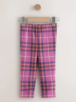 Next Purple Check Leggings (3mths-7yrs)^ Cosy Club