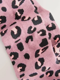 Discount Next Purple Cotton Rich Animal Print Tights