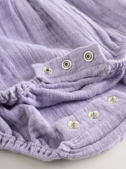 Sale Next Purple Embroidered Baby Bloomer Romper (0mths-2yrs)