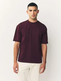 Next Purple Fig Relaxed Fit Heavyweight T-Shirt^ Nightwear|Tops & T-Shirts