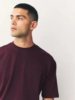 Next Purple Fig Relaxed Fit Heavyweight T-Shirt^ Nightwear|Tops & T-Shirts