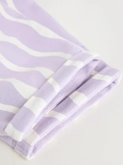 Hot Next Purple Flower Baby T-Shirts And Trousers 2 Piece Set (0mths-2yrs)