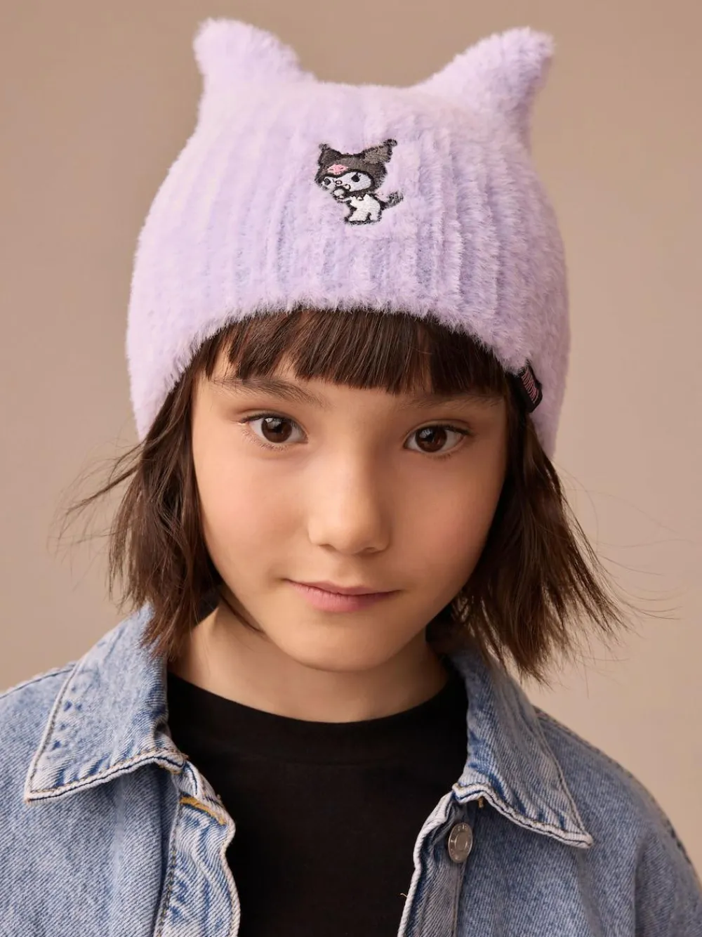 Next Purple Hello Kitty Kuromi Beanie (1-16yrs)^ Hats|Hats, Gloves & Scarves