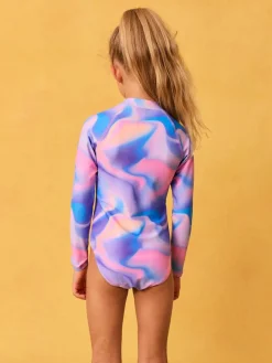 Sale Next Purple Long Sleeve Sunsafe Swimsuit (3mths-16yrs)