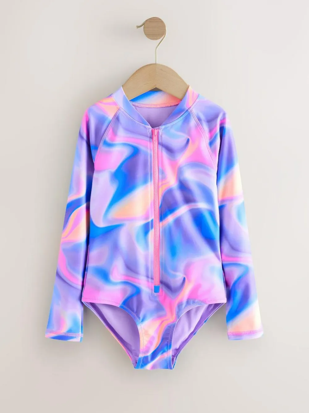 Sale Next Purple Long Sleeve Sunsafe Swimsuit (3mths-16yrs)