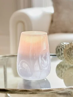 Next Purple Lustre Glass Hurricane Candle Holder^ Candle Holders & Lanterns