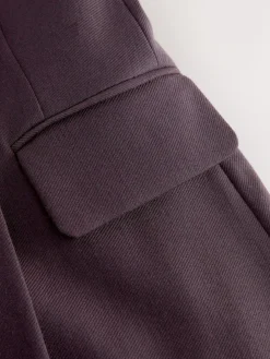 Online Next Purple N.Premium Wool Blend Twill Blazer