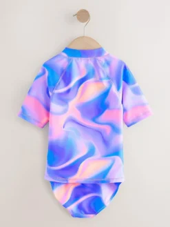 Next Sunsafe Rash Vest Bikini And Scrunchie Swim Set (3-16yrs)^ Swimwear