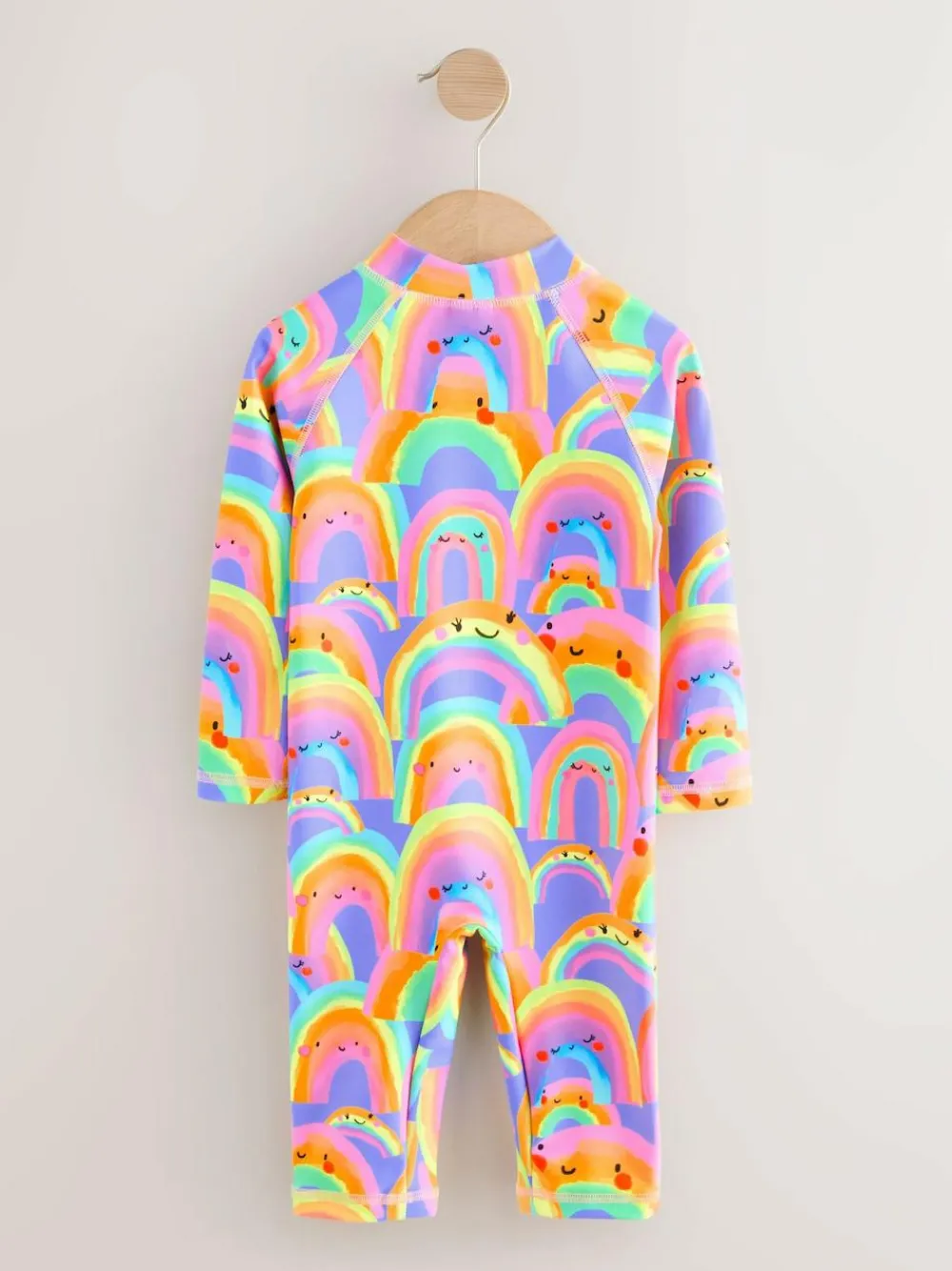 Next Long Leg Sunsafe Swimsuit (3mths-7yrs) Purple Rainbow