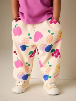 Next Purple Short Sleeve T-Shirt and Joggers Barrel Set (3mths-7yrs)^ Baby Girls|Tops