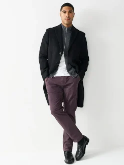 Next Purple Slim Fit Stretch Chinos Trousers^ Pants & Chinos