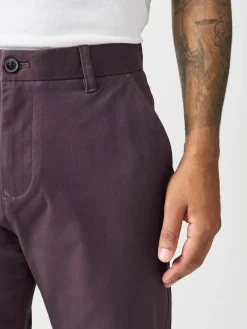 Next Purple Slim Fit Stretch Chinos Trousers^ Pants & Chinos