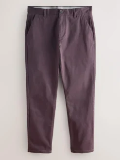 Next Purple Slim Fit Stretch Chinos Trousers^ Pants & Chinos