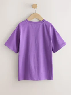 New Next Purple Sushi Oversized Graphic Print T-Shirt (3-16yrs)