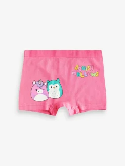 Next Purple/Green Squishmallow Short Briefs 5 Pack (5-14yrs)^ Underwear