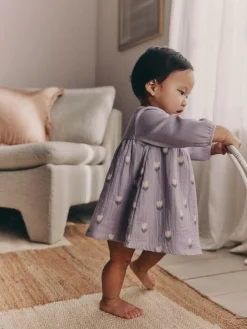 Next Purple/Pink Baby Woven Dress 2 Pack (0mths-3yrs)^ Dresses