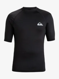 Outlet Quiksilver Short Sleeve UPF50 Rash Vest Black