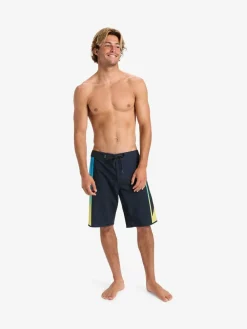 Hot Quiksilver Black Surfsilk Holmes 20 Logo Swim Shorts