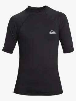Outlet Quiksilver Youth Short Sleeve UPF50 Rash Vest Black