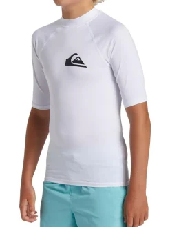 Quiksilver Youth Short Sleeve UPF50 Rash Vest^BOY Swimwear