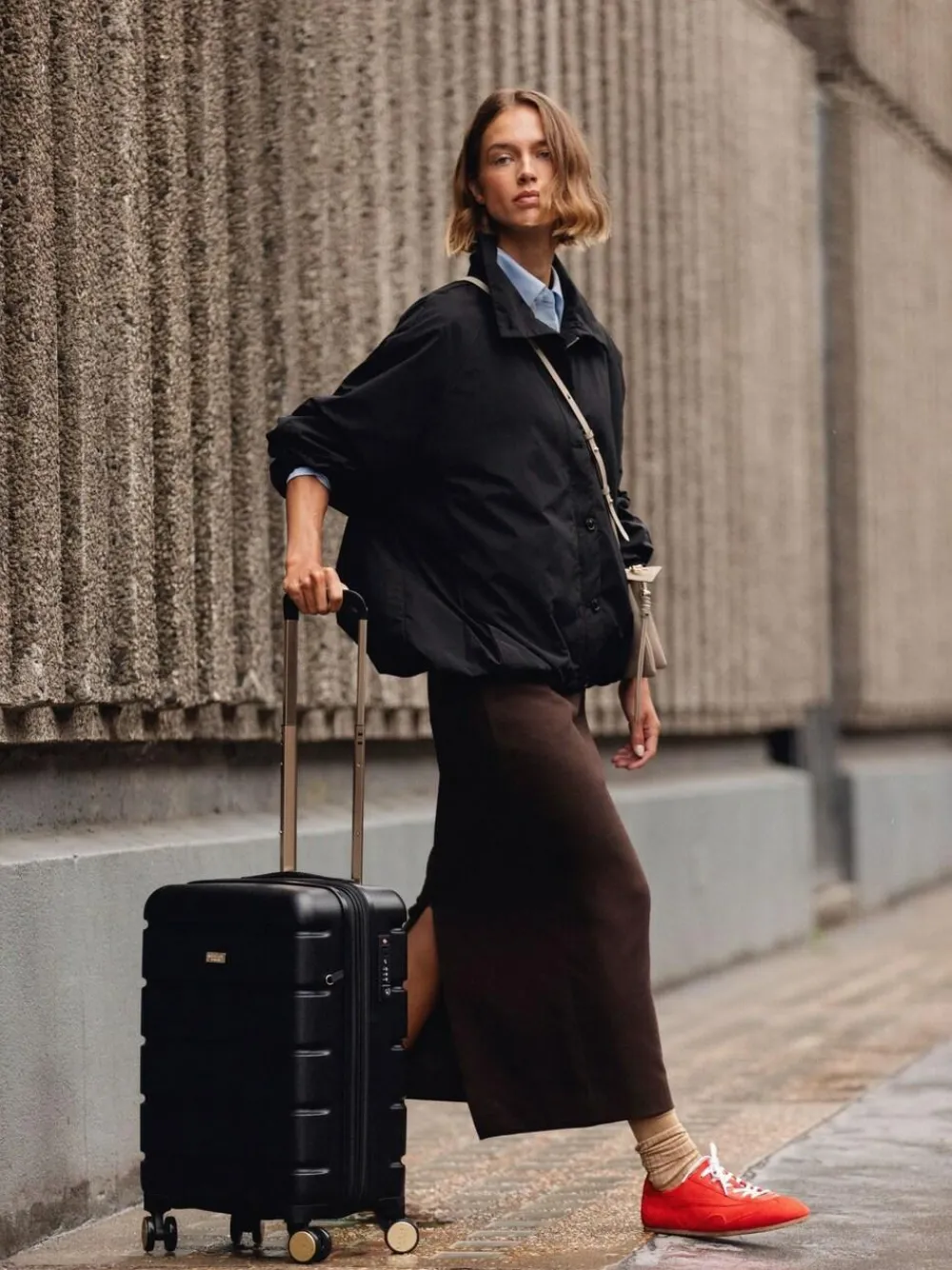 Hot Radley Lexington Carry On 4 Wheel Suitcase Black