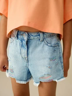 Next 100% Cotton Frayed Edge Distressed Shorts (3-16yrs)^ Shorts & Skirts