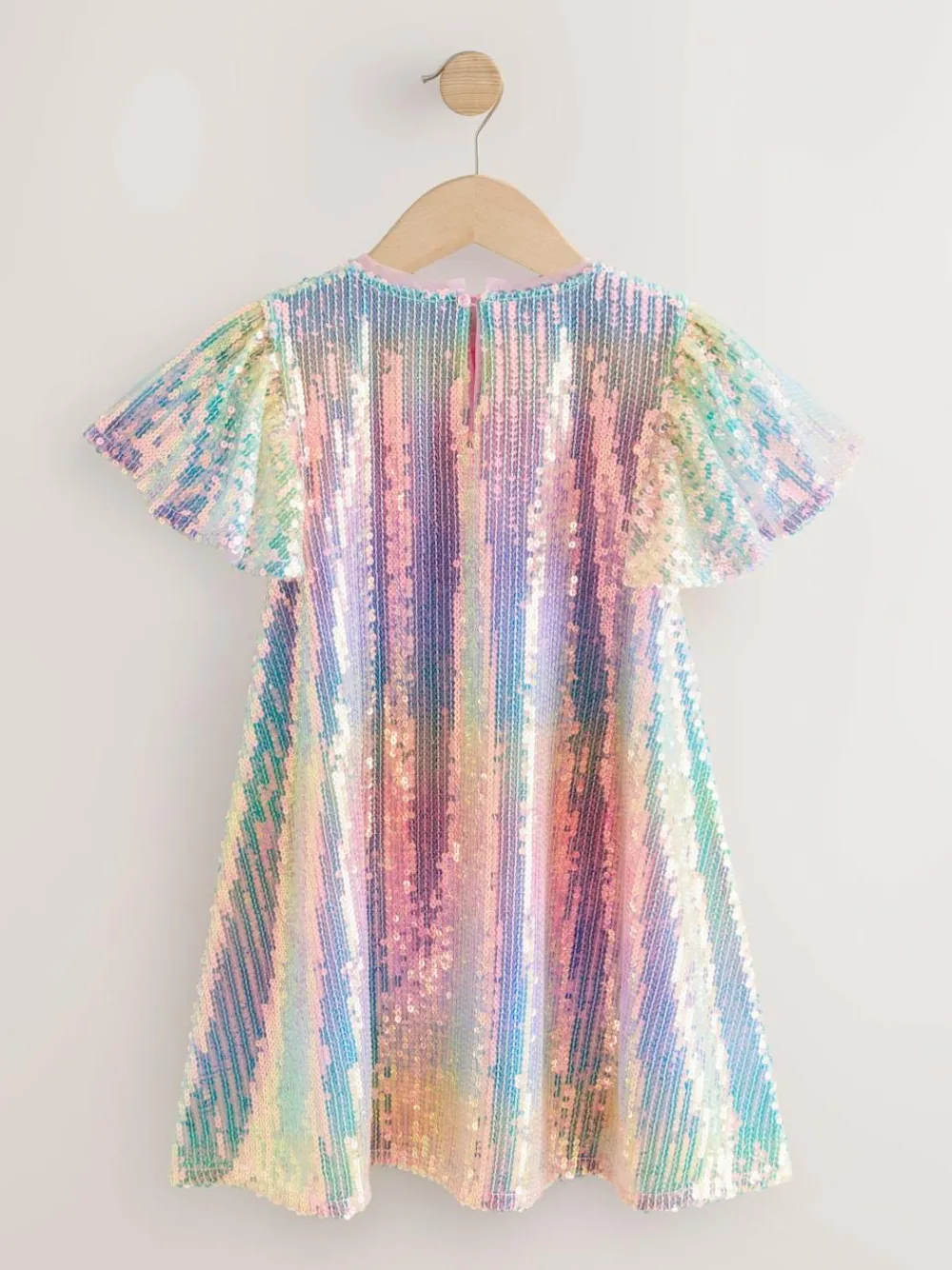 Next Angel Sleeve Sequin Party Dress (3-16yrs)^ Dresses