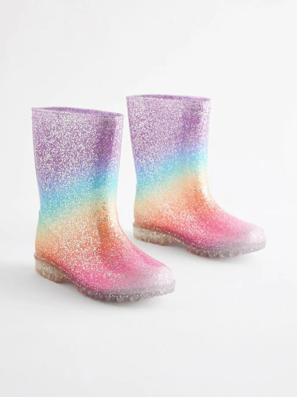 Next Rainbow Glitter Wellies^ Boots