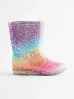 Next Rainbow Glitter Wellies^ Boots