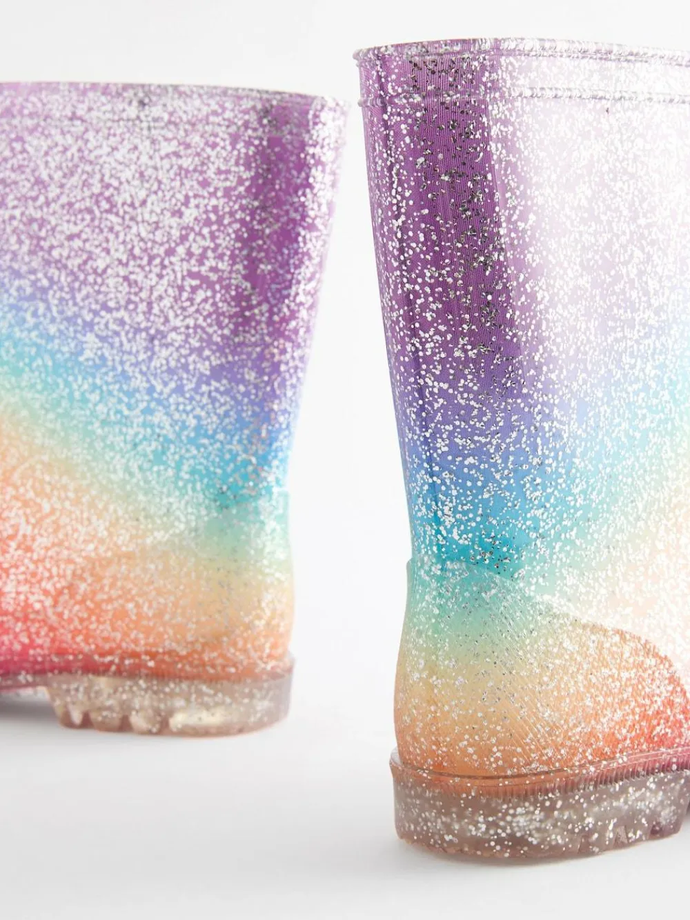 Next Rainbow Glitter Wellies^ Boots