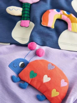 New Next Long Sleeve Tops 4 Pack (3mths-7yrs) Rainbow