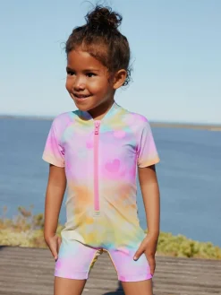 Next Rainbow Ombre Hearts Sunsafe Swimsuit (3mths-10yrs)^ Swimwear|Swimwear