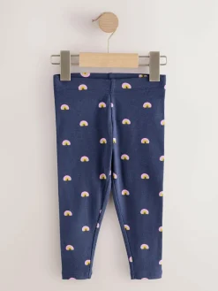 Online Next Ribbed Leggings 5 Pack (3mths-7yrs) Rainbow