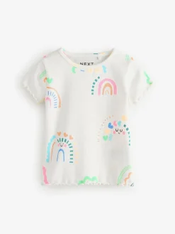 Online Next Rainbow Short Sleeve T-Shirts 5 Pack (3mths-7yrs)