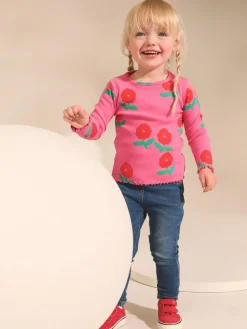 Next Rainbow Spot Long Sleeve Rib Tops 5 Pack (3mths-7yrs)^ Tops|Nightwear
