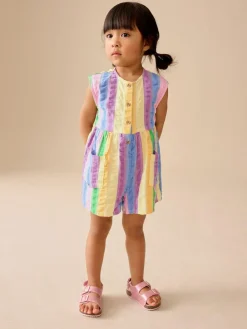 Clearance Next Sleeveless Playsuit (3mths-7yrs) Rainbow Stripe