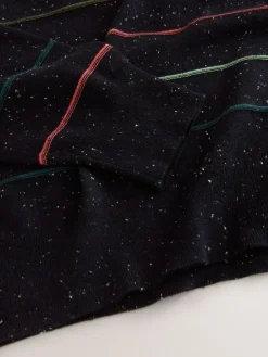 Clearance Next Rainbow Stripe Soft Touch Crew Neck Cotton Rich Jumper