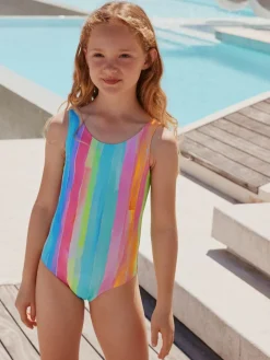 Next Rainbow Stripe Swimsuit (3mths-10yrs)