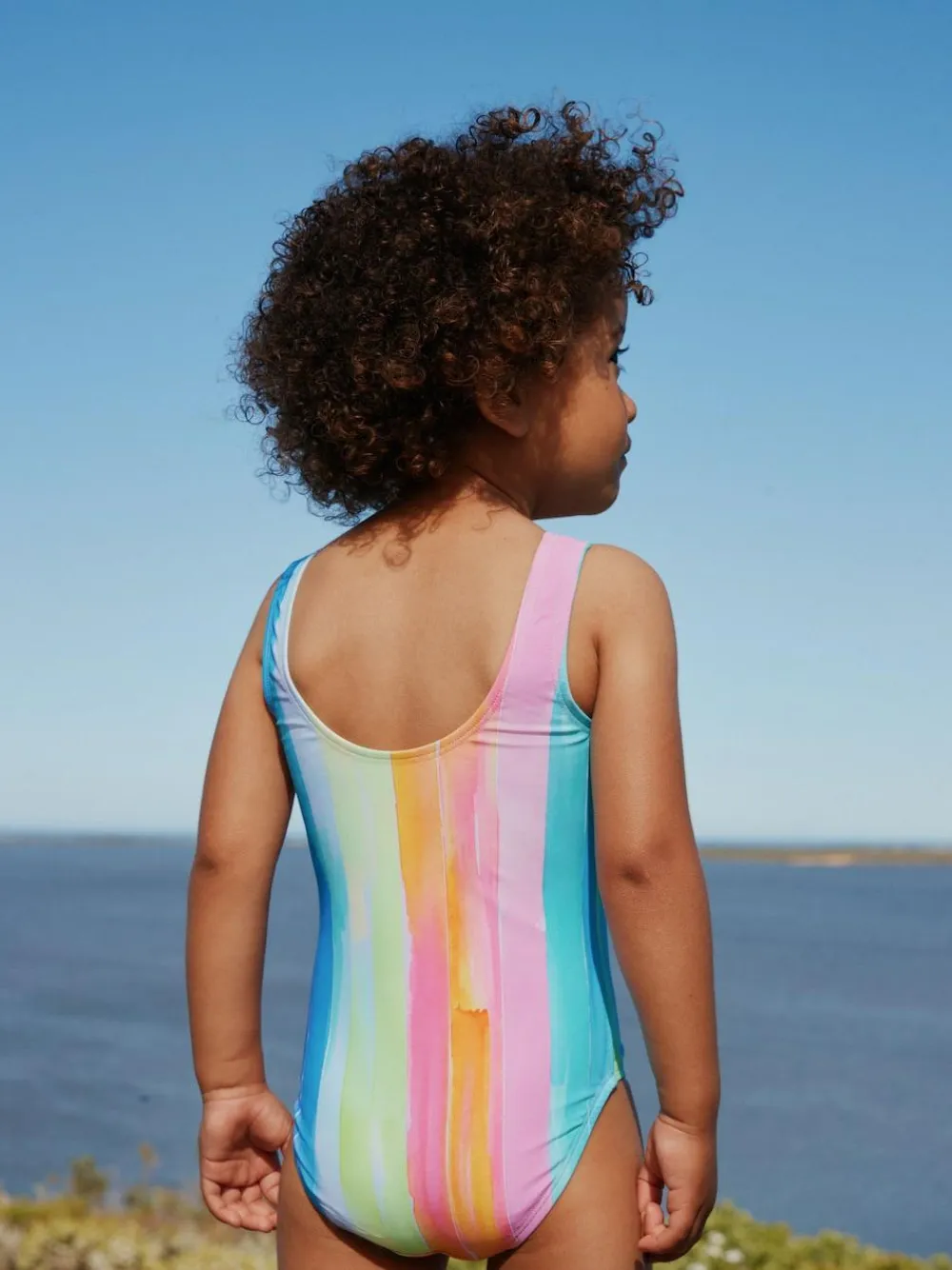 Next Rainbow Stripe Swimsuit (3mths-10yrs)