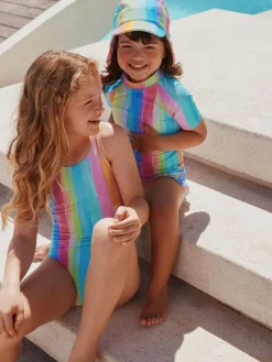 Next Rainbow Stripe Swimsuit (3mths-10yrs)