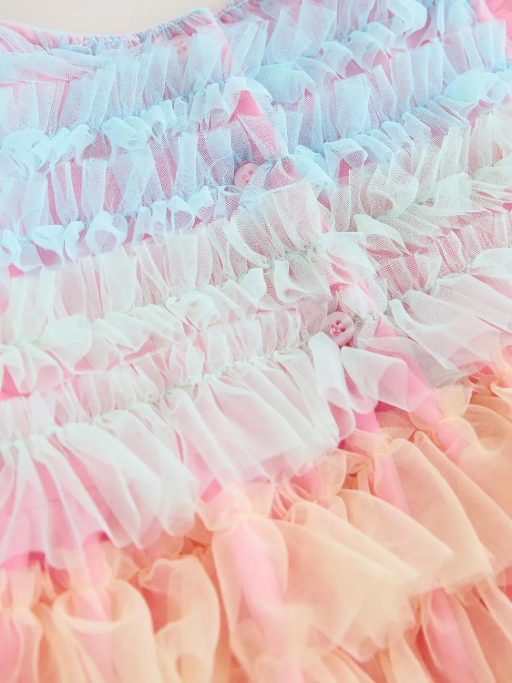 Outlet Next Rainbow Tiered Mesh Party Dress (3mths-8yrs)