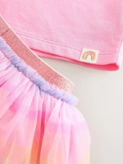 Best Next Top and Tutu Skirt Set (3mths-7yrs) Rainbow/Pink