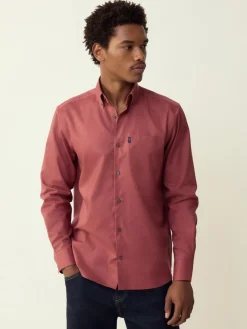 Sale Next Raspberry Pink Regular Fit Button Down Easy Iron Oxford Shirt