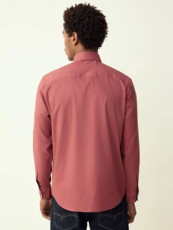 Sale Next Raspberry Pink Regular Fit Button Down Easy Iron Oxford Shirt