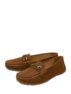 Sale Ravel Suede Flat Loafers Brown